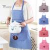 Sleeveless Cute Bear Design Kitchen Cooking Restaurant Apron Cover with Pocket