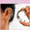 Style Gothic Alloy Dragon Earrings For Men Women Punk Accessories Trendy