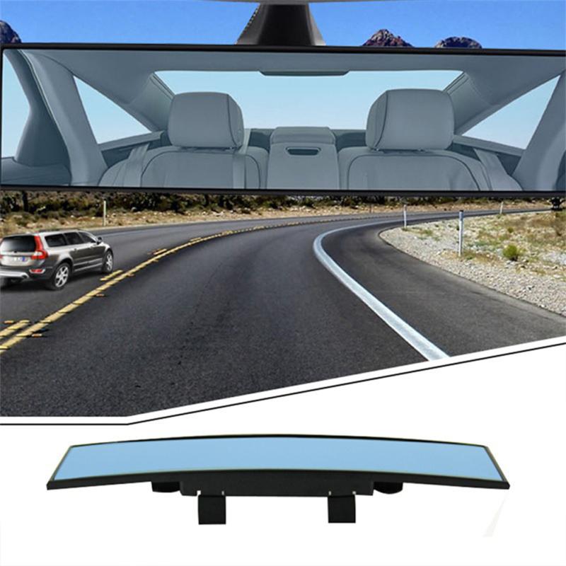 Rear View Mirror Universal Panoramic Convex Rearview Mirror Adjustable Wide Angle Interior
