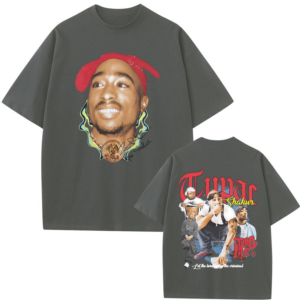 Графическая футболка с изображением рэпера Тупака 2pac, унисекс, женская, хип-хоп мода, винтажные футболки, повседневные оверсайз футболки, высококачественные хлопковые топы