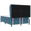 Boxspring Bed with Headboard Dark Blue 200 x 140 cm Velvet
