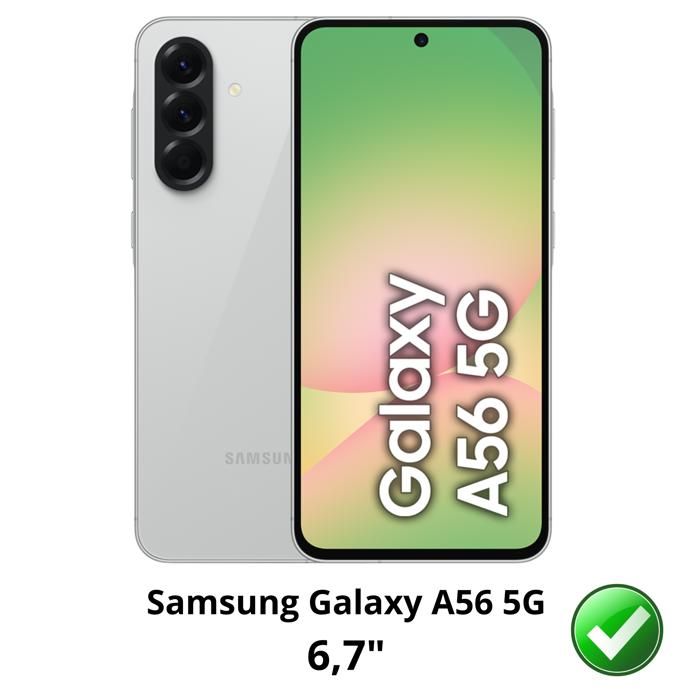 Противоударный чехол для Samsung Galaxy A56 5G и 2 стекла Защитная пленка для экрана Phonillico®