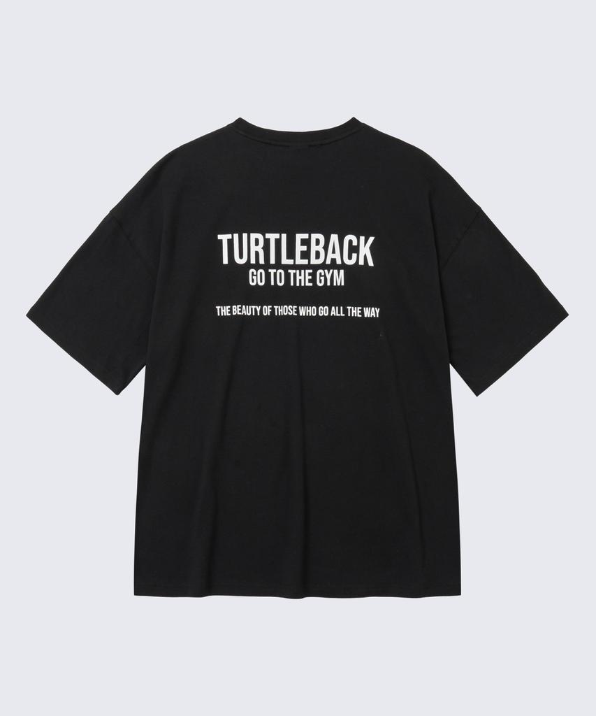 TURTLEBACK Иди в спортзал Оверсайз Короткий рукав (черный)