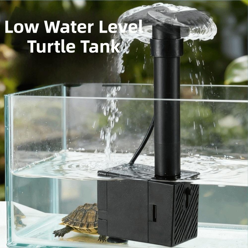 Low-Water-Level Fish Tank Aerator Built-in Design Circulation Pump Turtle Tank Wave Pump Household
