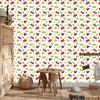 Farm Animals Wallpaper White, Cream and Red 50x1000