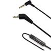 High quality audio cable For Bose QC3 Headset 3.5mm to 2.5mm plug Original version with microphone thread