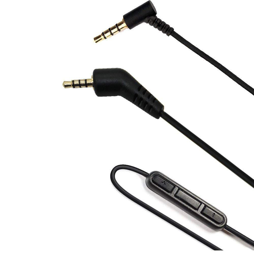 High quality audio cable For Bose QC3 Headset 3.5mm to 2.5mm plug Original version with microphone thread