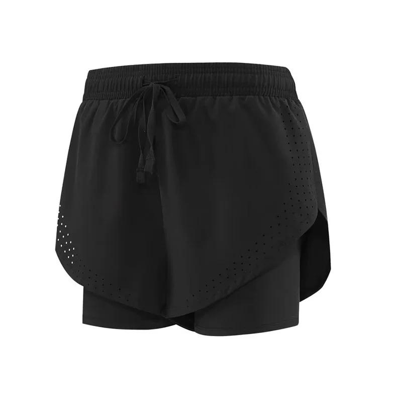Women Quick-Dry Running Shorts Workout Layer Active Shorts