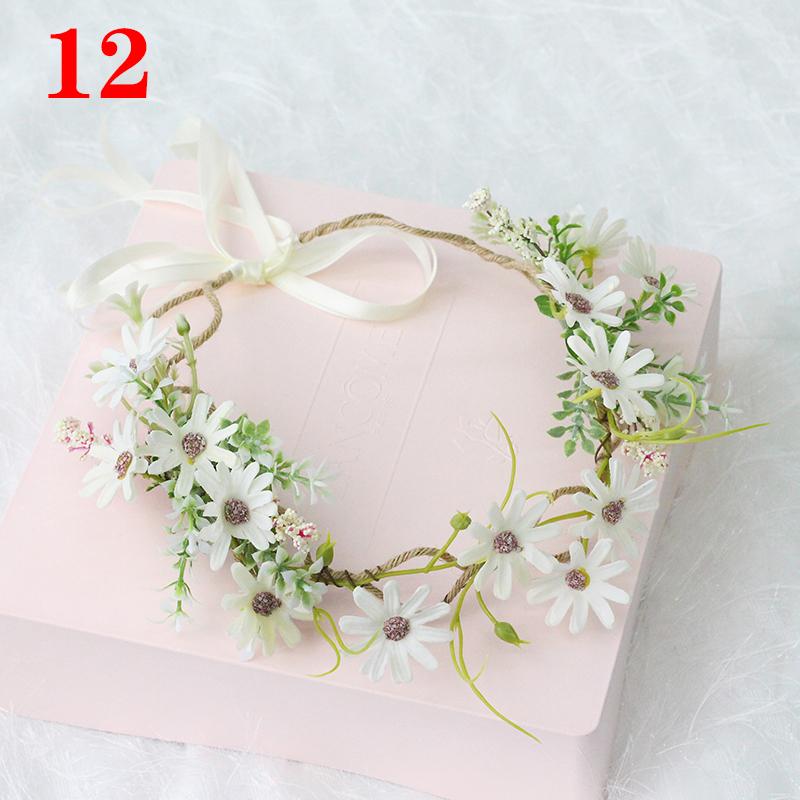 1шт повязка на голову для женщин модная цветочная повязка на голову фотосессии диадемы венок цветок свадьба доступно несколько вариантов