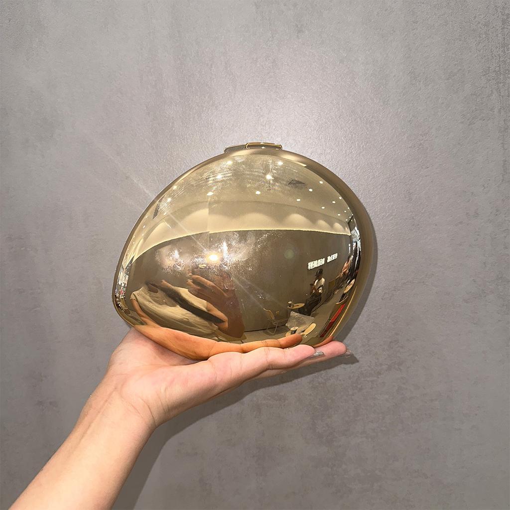 Niche Design металлическая акриловая женская сумка через плечо изысканная модная обеденная сумка в форме гусиного яйца через плечо