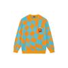 Li Ning Badfive Woven Long Sleeve Crew Neck Loose Checkered Sweater Men Sweater Zest-Orange Bachelor-Blue AMBS149-2