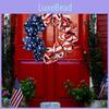 Beautifully Crafted Patriotic Burlap Independence Day Wreath 40cm For Celebrations