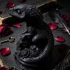 Spooky Office Desk Ornament 3D Printed Gecko Skeleton Rose Ornament, Gothic Resin Unique Halloween Table Decoration Statue, Desktop Animal Sculpture