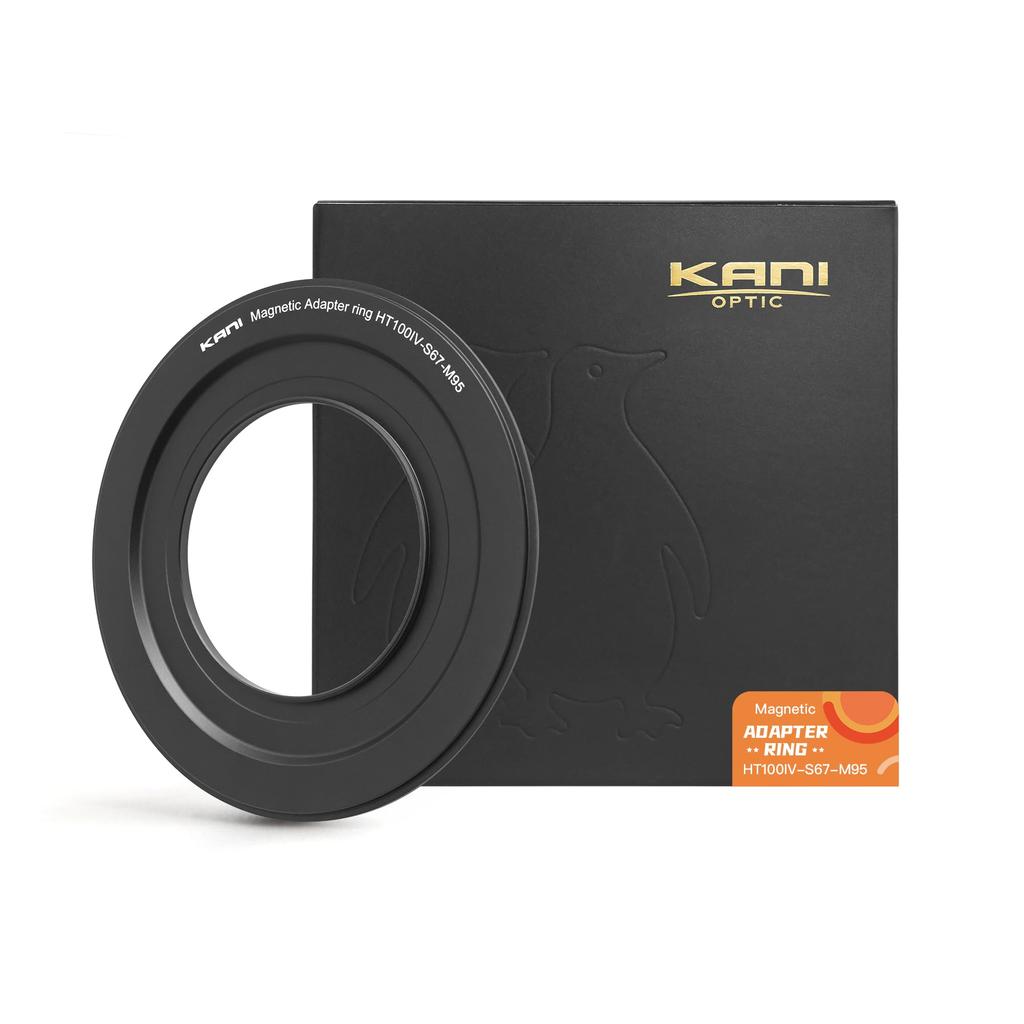 KANI 100mm Width HT100 Magnetic Adapter Ring for 100mm Width Holder Compatible with Lens Frame Diameter 67mm Square Filter Accessory Aluminum 817112