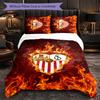 Sevilla FC Themed Bedding 3Pcs Duvet Cover Set Decorative Bed Linen For Teen Room Home Decoration