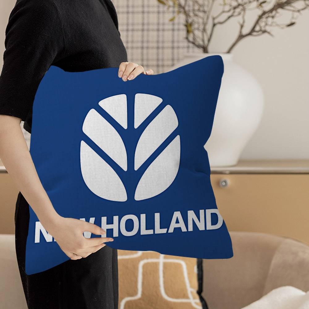 New Holland Logo Office Cushion Pillowcase Car Cushion Cover45X45Cm Lumbar Pillowcase Sofa Pillowcover