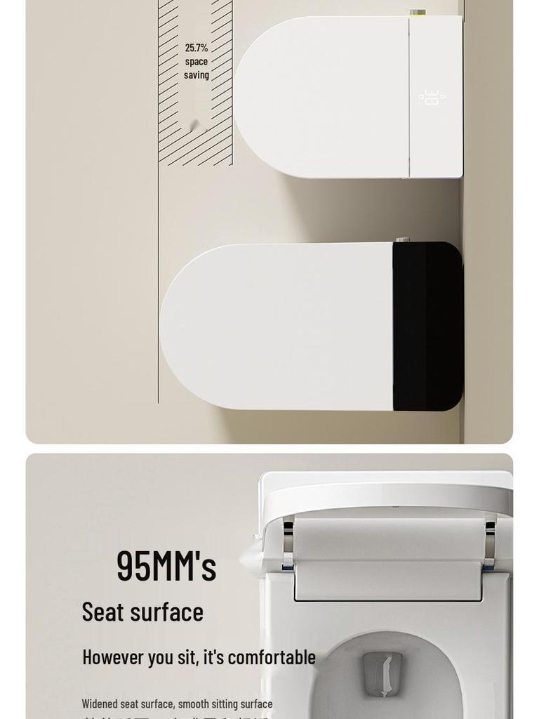 Automatic Smart Energy-Saving Ceramic Toilet with Temperature Control for Home Use