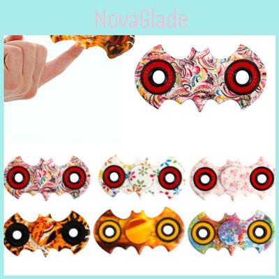 Бэтмен Спиннер для пальцев Снятие стресса Материал АБС нержавеющая сталь Желтый Красный Зеленый Голубой Черный