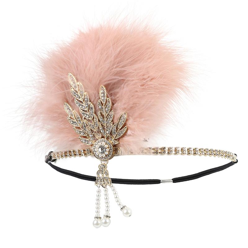 Hairband Headpiece Feather Flapper Headdress Costume Party For Women Headpiece