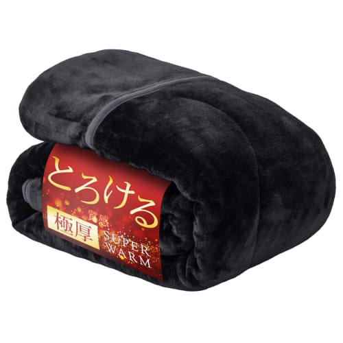 GOKUMIN Winter Blanket, Moisture-Wicking, Heat-Generating, Luxurious Double-Layer Flannel, Extra Thick, High Volume, Machine Washable, High Density, F