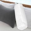 Round Neck Pillow Cover Cylindrical Pillow Sleeve Soft Silky Fabric Breathable Removable Liner Hidden Zipper Easy Clean 15x50cm