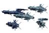 Space Battleship Yamato 2202 Mecha Collection Earth Federation Andromeda Class Set Plastic Model