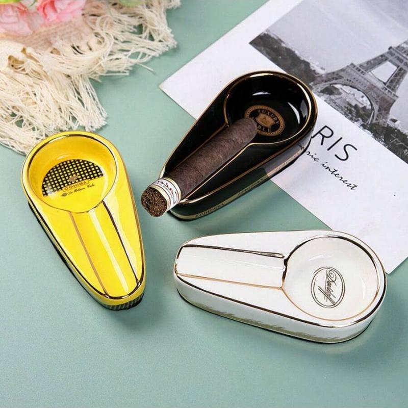 Cigar Ashtray Ceramic Ashtray Creative Portable Cigar Ashtray Smoking Accessories Cigar Accessories
