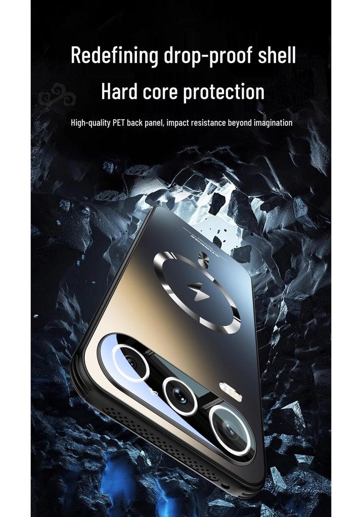 Чехол для телефона Honor 600 Pro: Линза с полным покрытием, Магнитный корпус с теплоотводом
