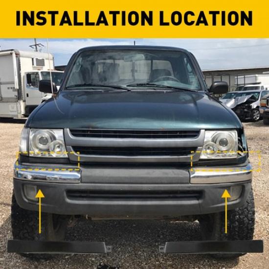 For 1998-2000 Toyota Tacoma Front Bumper Grille Headlight Filler Trim Panels EOA