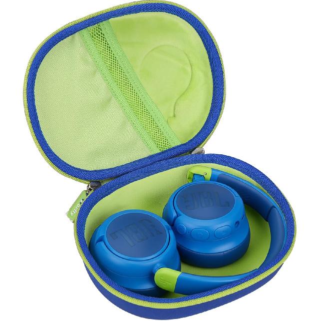 Headphone Case for JBL JR 460 NC/Junior 470NC/ JR 470 NC/Tune 670NC Kids Headphone (Box Only) (Blue-Green)