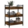 Vidaxl Кухонная тележка, Дымчатый дуб, 50x30x70 см