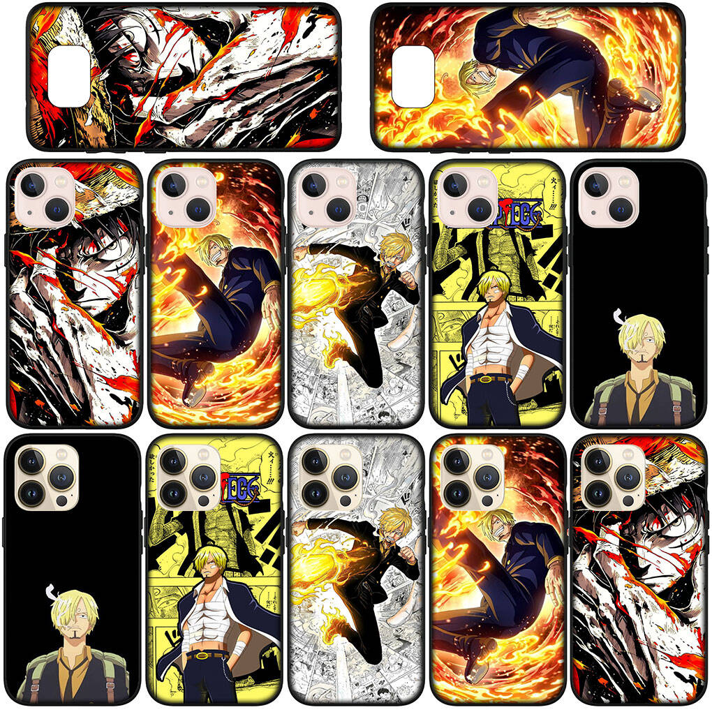 Phone Case for iPhone 17 15 16 Plus X Redmi Note 14 12 11 13 Pro Max Huawei P30 P20 Lite OPPO A60 A40 A80 A38 A54 Coque Luffy One Pieces Sanji Cover