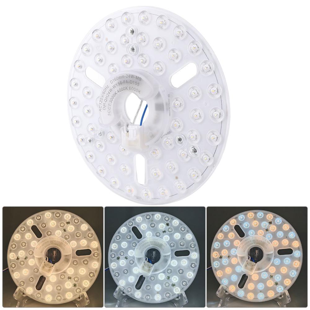 24W LED Ceiling Fan Light Kit Dimmable Ceiling Fan Light Replacement Board Chandeliers