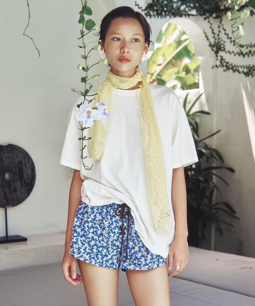 CENTAUR.KR Hawaiian Half Sleeve T-Shirt_White
