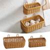 Kitchen Ginger Garlic Onion Egg Fruit Wall Basket Hanging Storage Basket Bohemian Woven Basket for Home Garden Pantry Farmhouse