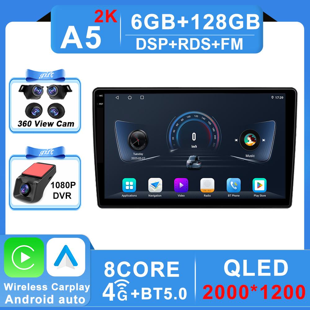 Android 16 Carplay Видео для Citroen C5 X7 III Автомагнитола GPS Навигация Стерео 4G Wifi Монитор автомобиля DVD Bluetooth Нет 2DIN DSP 2k