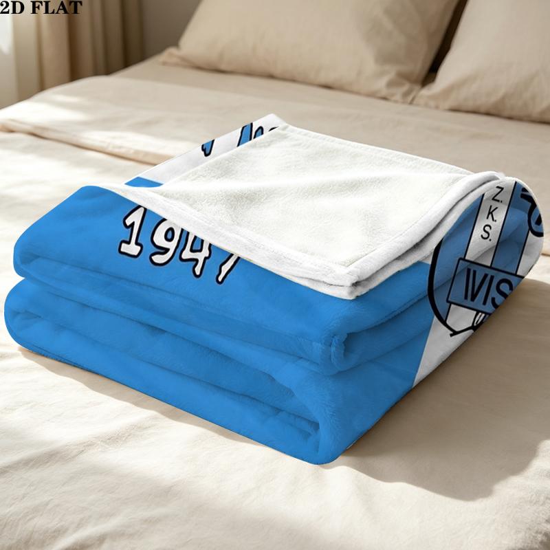 Wisa Pock Print Flannel Blanket, High quality Comfortable for All Seasons, Home Decor, Warmth and Comfort, Perfect for Christmas Gifts