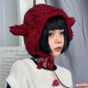 Japanese Y2k Plush Earmuffs Tie Straps Winter Ear Cover Handmade JK Lolita Earflap Female