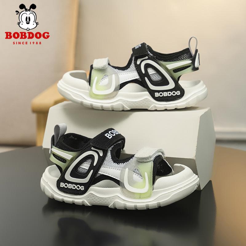 Babudou children's sandals, new summer styles for girls, featuring a non-slip, soft-soled, open-toe design, perfect for the beach; fashionable