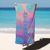 Vibrant Floral Printed Beach Towel Microfiber Sandpoor Quick Dry Towel for Summer Beach Party