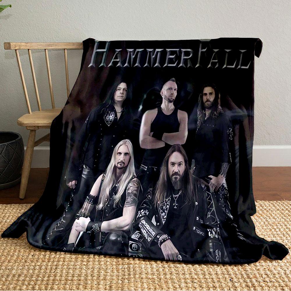 HammerFall Band Graphic Blanket for all seasons blanket lunch break throw gift