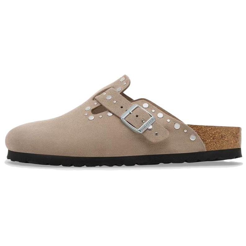 Birkenstock Бостонские заклепки EVA Закрытые тапочки Женские Тауп Обычные Свободный крой 1030437