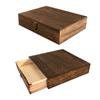 Rectangle Home Office Table Craft Brown Box Beautiful Natural Document Treasure Gadget Grande Traditional Retro for Desktop Home