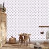 White and light gray dots wallpaper, fine detail 50x1000