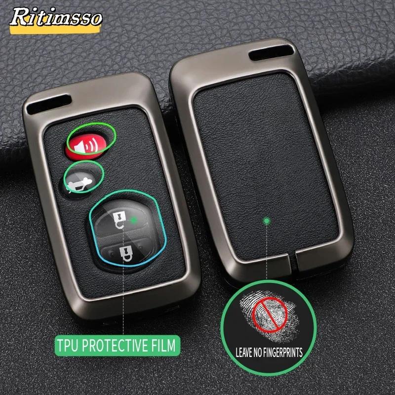 2/3/4 Buttons Alloy Car Key Case Fob Cover Shell for Toyota VXKJD7 Corolla Camry Avalon Prius RAV4 Highlander 4 Runner Land Cruiser