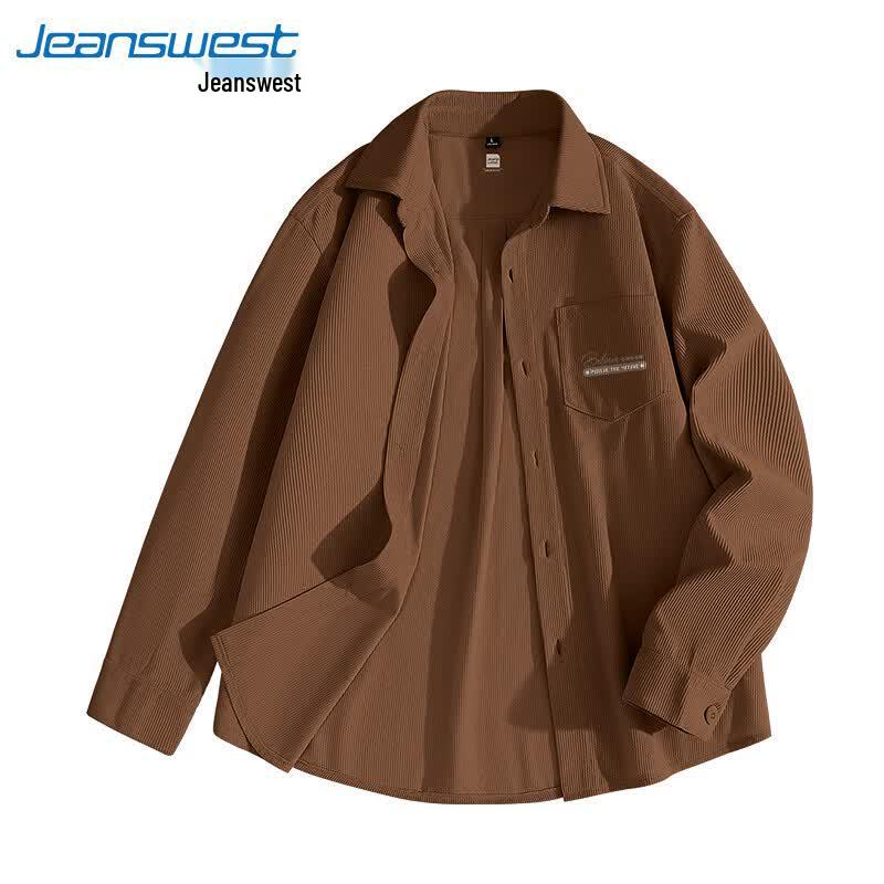 Мужская ретро вельветовая рубашка с длинным рукавом Jeanswest