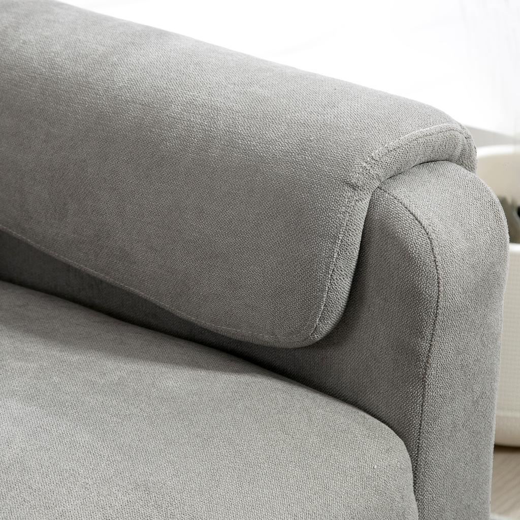 Electric Reclining Armchair, Swivel and Tilt, Adjustable Footrest, Remote Control, Light Gray