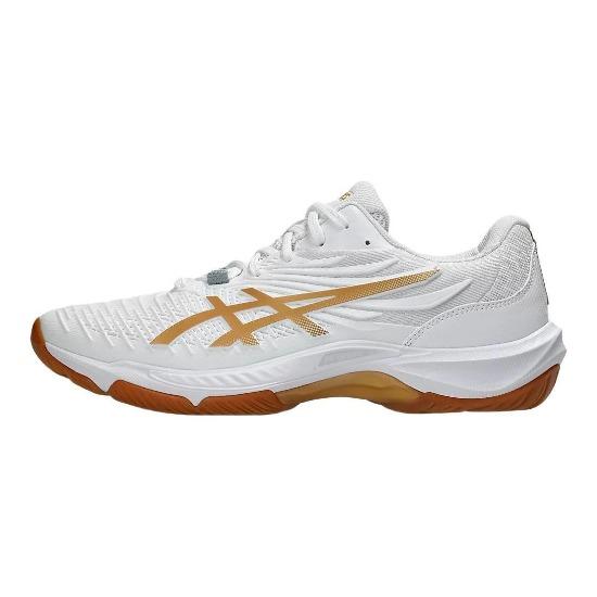 Asics Кроссовки для бадминтона Court Control FF 4 Удобная посадка Поддержка отскока Унисекс Белый Оранжевый 1071A125-100