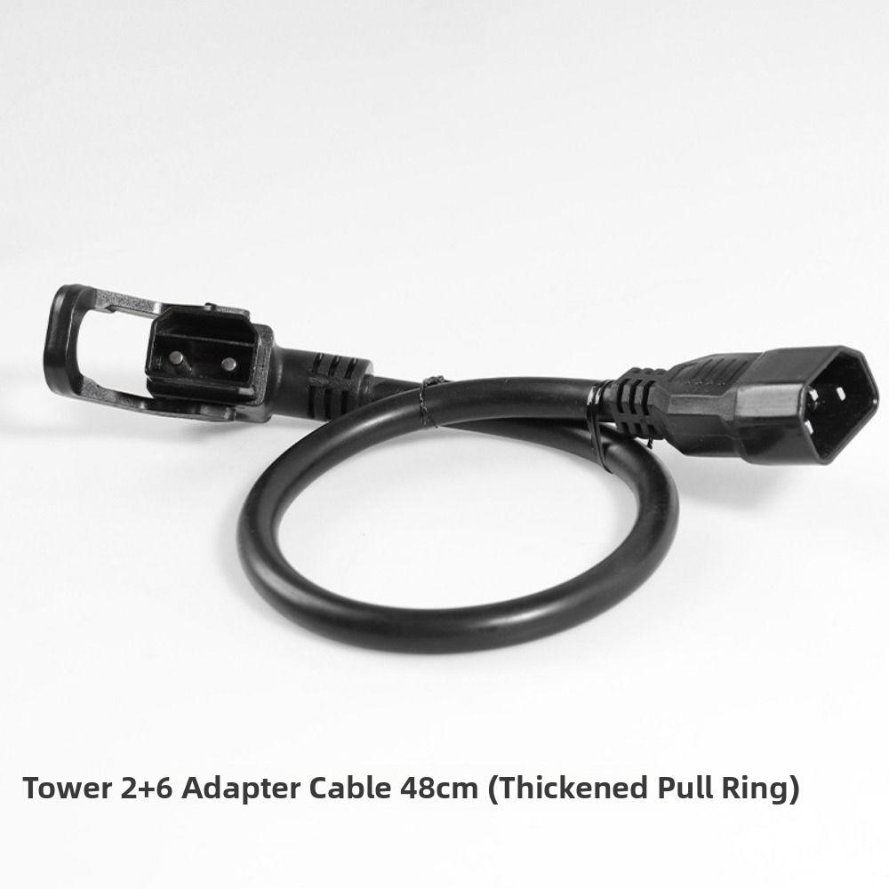 Black 2+6 Lithium Battery Charing Wire Electric Vehicle Connector Cable for Tower Battery Cabinet