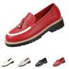 Women's Platform Loafers Slip On Casual Oxford Shoes Chunky Sole Comfortable Walking Footwear